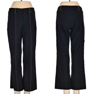 Vintage 90s Y2K Cache Low Rise Trousers Cropped Whimsigoth Corpcore Office 0